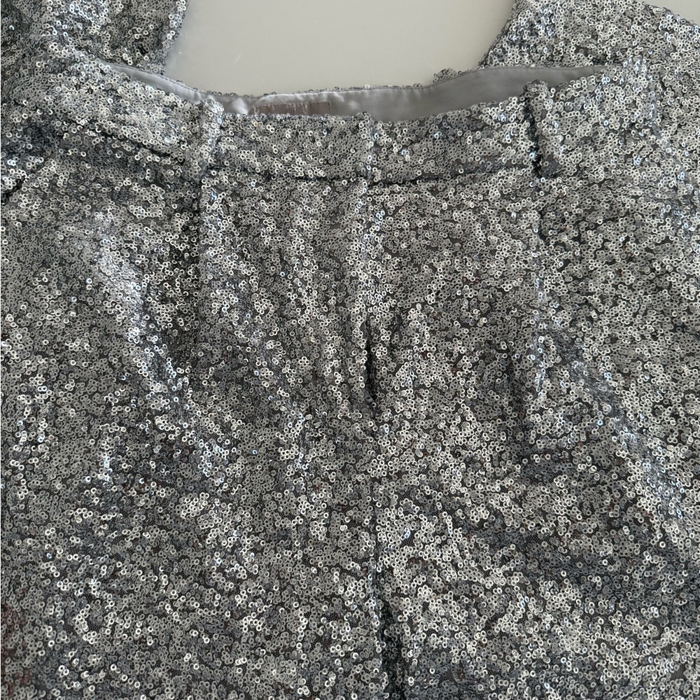 Silver Sequin Pants